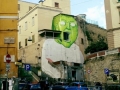 Una nuova opera di Blu sui muri di Napoli